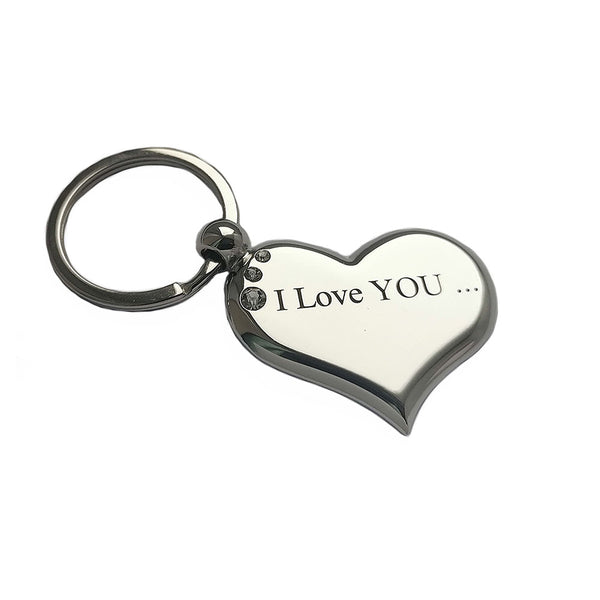 Heart keyring gift for her and him